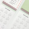 Yearly Calendar - 7321 Design 2027 Check & Fruit Desk Calendar