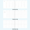 Planner Pages - 7321 Design 2027 Plan B B6 Horizontal Date Weekly Planner