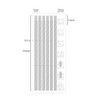 Size - Iconic Mark Sticky Index Long Highlighter Note Set