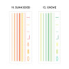 4 colors - Iconic Mark Sticky Index Long Highlighter Note Set