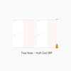 Half Grid Note - Kakao Friends 2026 Hardcover Dated Weekly Planner