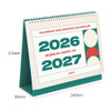 Size - Indigo 2026-2027 Gibon Desk Calendar