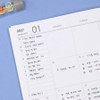 Monthly Plan - O-CHECK 2027 Record Your Day A4 Dated Monthly Planner