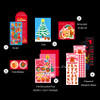 Pack of cute stickers and cards - pureureum design Cupid Bear Christmas Sticker Pack