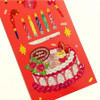 childhood birthday parties design -pureureum design Retro Birthday Party Holographic Sticker