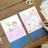 Mindfulness Focus Design - Indigo 2026-2027 Mindfulness Desk Calendar