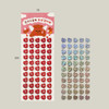 Size - pureureum design Cupid Bear Heart Alphabet Holographic Sticker