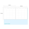 Size - 2NUL Square Band Drawing Dateless Weekly Diary Journal