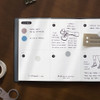 Opens Flat - 2NUL Square Band Drawing Dateless Weekly Diary Journal