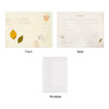 Seeso vintage leaf letter paper and envelope set