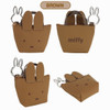 Brown - Miffy Face Mini Pouch With Bunny Carabiner