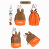 Brown - Miffy Backpack AirPods Case With Neck Strap & Bunny Carabiner