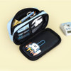 Double Compartments - Maltese Double Zipper Pencil Case Pouch