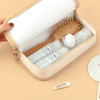 Versatile Use Maltese Puppy Canvas Large Pencil Case