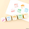 Set of 5 Stamp - Maltese Puppy Color Message Stamp 5P Set