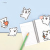 01 Happy - Maltese Puppy Big Point Removable Sticker Pack