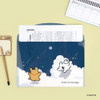 Horizontal Envelope Design - Maltese Puppy A4 Velcro Document Organizer