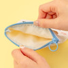 Water-Resistant Lining - Kakao Friends Choonsik Square Flat Zipper Pouch