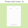 30-day habit tracker - Dash and Dot Lucky 1 Month Dateless Daily Study Planner