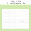 Study Review - Dash and Dot Lucky 1 Month Dateless Daily Study Planner