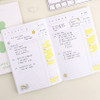 Opens Flat - Dash and Dot Lucky 1 Month Dateless Daily Study Planner