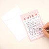 Liend Card - Dash And Dots From The Heart Letter Press Message Card