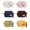 6 Color - Romane Brunch Brother Mogry Corduroy AirPods Case With Carabiner