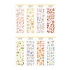 Pack of 8 sheets - Mellee Factory Deco Wild Flower Removable Sticker Pack