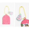 Unique matching charm & Colorful ball chain included - Romane Hello Korea Keyring With Matching Charm