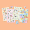 Pack of 4 sheets - Indigo Mindfulness Calendar Decorative Sticker Pack