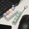 Unique Keyring - Brisk Style Pastel Clicky Keycap Fidget Keychain