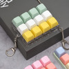 lick-clack real swithces - Brisk Style Pastel Clicky Keycap Fidget Keychain