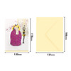 Size - From&To Handmade Korean Traditional Hanbok Greeting Card