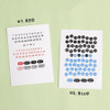 Two Distinct Colors - ICONIC Doodle Kiss Cut Date Sticker Tape Roll