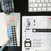 Date Stickers - ICONIC Doodle Kiss Cut Date Sticker Tape Roll