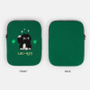 Green - All new frame Luc-ky Cat iPad Tablet & 13-inch Laptop Sleeve