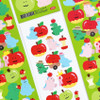 152 Apple Dino - roomroom Cute Decorative Sticker 151-156
