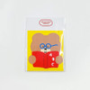 Brown Study Bear - roomroom Bear Removable Sticker
