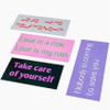 Pet Stickers - sand cake Lettering Transparent Sticker Pack 01