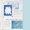Usage example of sand cake Blue Color Paper Sticker Pack