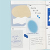 Perfect For Bujo - sand cake Blue Color Paper Sticker Pack