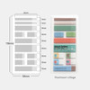 Tab Size And Option - Be On D Short Translucent Highlighter Sticky Index Tab Set