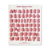 sand cake Strawberry Bubble Alphabet Sticker