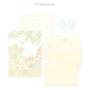 02 Blooming Day - Dash and Dot Pogni Letter And Envelop Set