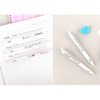 3 color - Esther Bunny Clip 0.5mm Ballpoint Pen