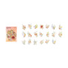 Pack of 40 stickers - Appree Lisianthus Gold Foil Sticker Pack