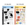 2 Colors - Iconic Doodle Daily Sticker Pack