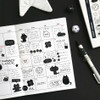 01 Black - Iconic Doodle Daily Sticker Pack
