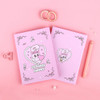 Hardcover - Esther Bunny Lovely Pink B6 Hardcover Lined & Grid Notebook