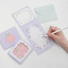 1cm Lined Card- 7321 Design Fruit Window Folding Greeting Card Pack
